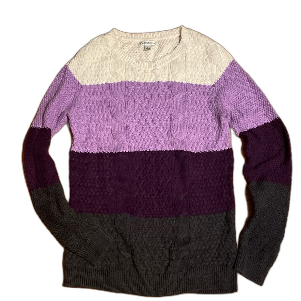 Colorblock Cotton Sweater - Picture 1 of 5